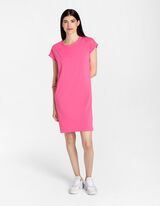 T-shirt jurk - Oversized mouwen - pink