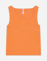 Top - Misto cotone - arancione