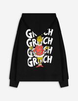 Bluză cu glugă - Grinch - Negru