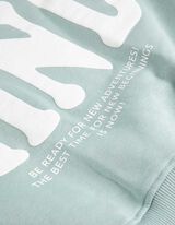 Hoodie - R&uuml;ckenprint - gr&uuml;n