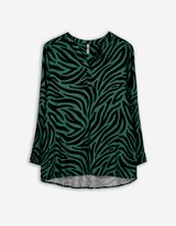 Bluse - Animal-Muster