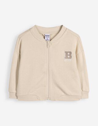 Sweatjacke - Sweat - Beige