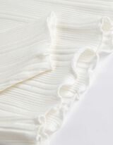 Horní pyžamový díl - Žebrový úplet - bílá