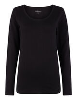 Damen Longsleeve mit Rundhalsausschnitt