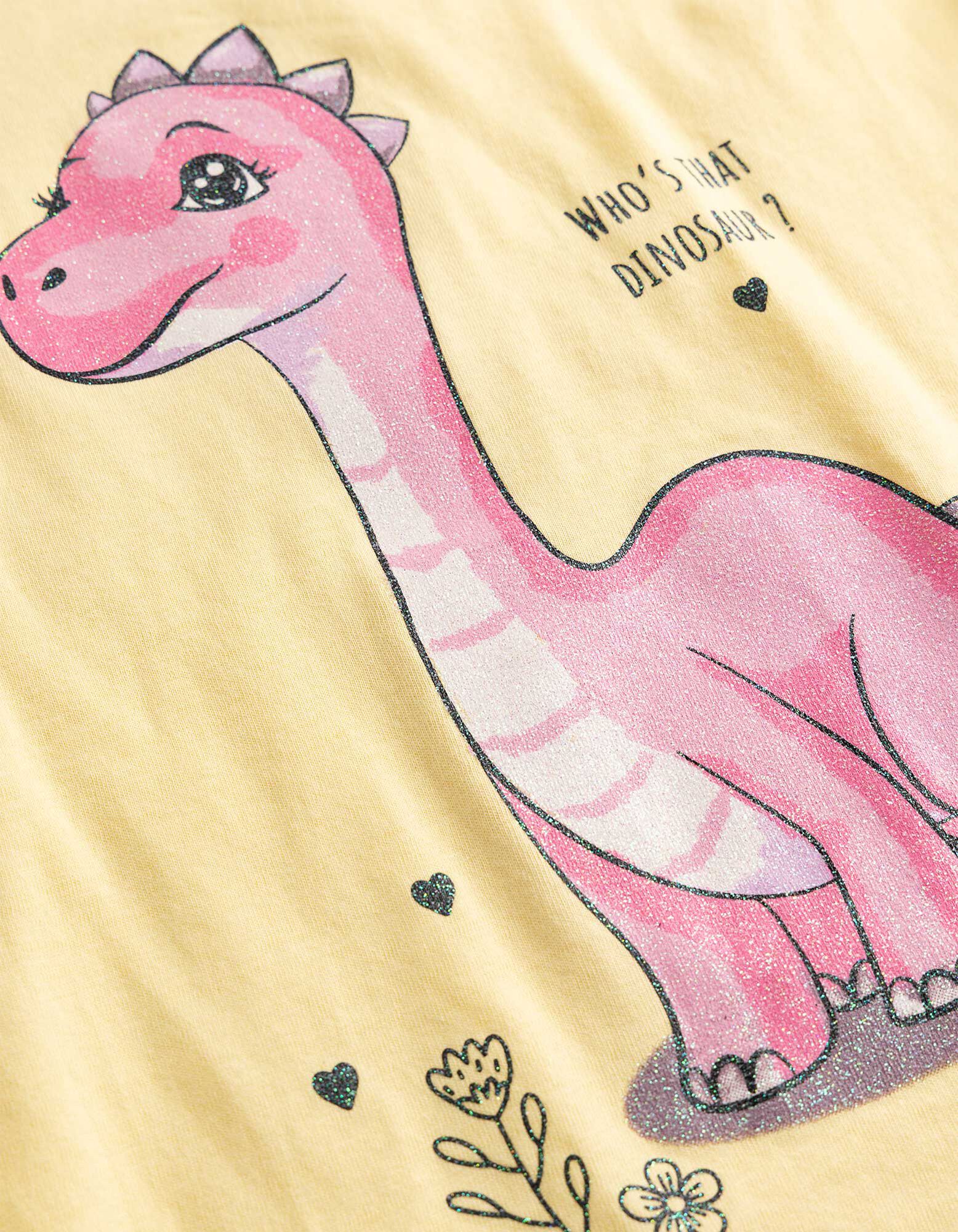 T-shirt - Impression avant - jaune clair