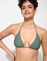 Bikinitop - einfarbig - dunkelgrün