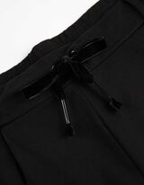 Laisvalaikio kelnės - Raištelis - juodas