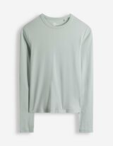 Langarmshirt - Modal-Anteil - t&uuml;rkis