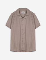 Hemd - einfarbig - beige