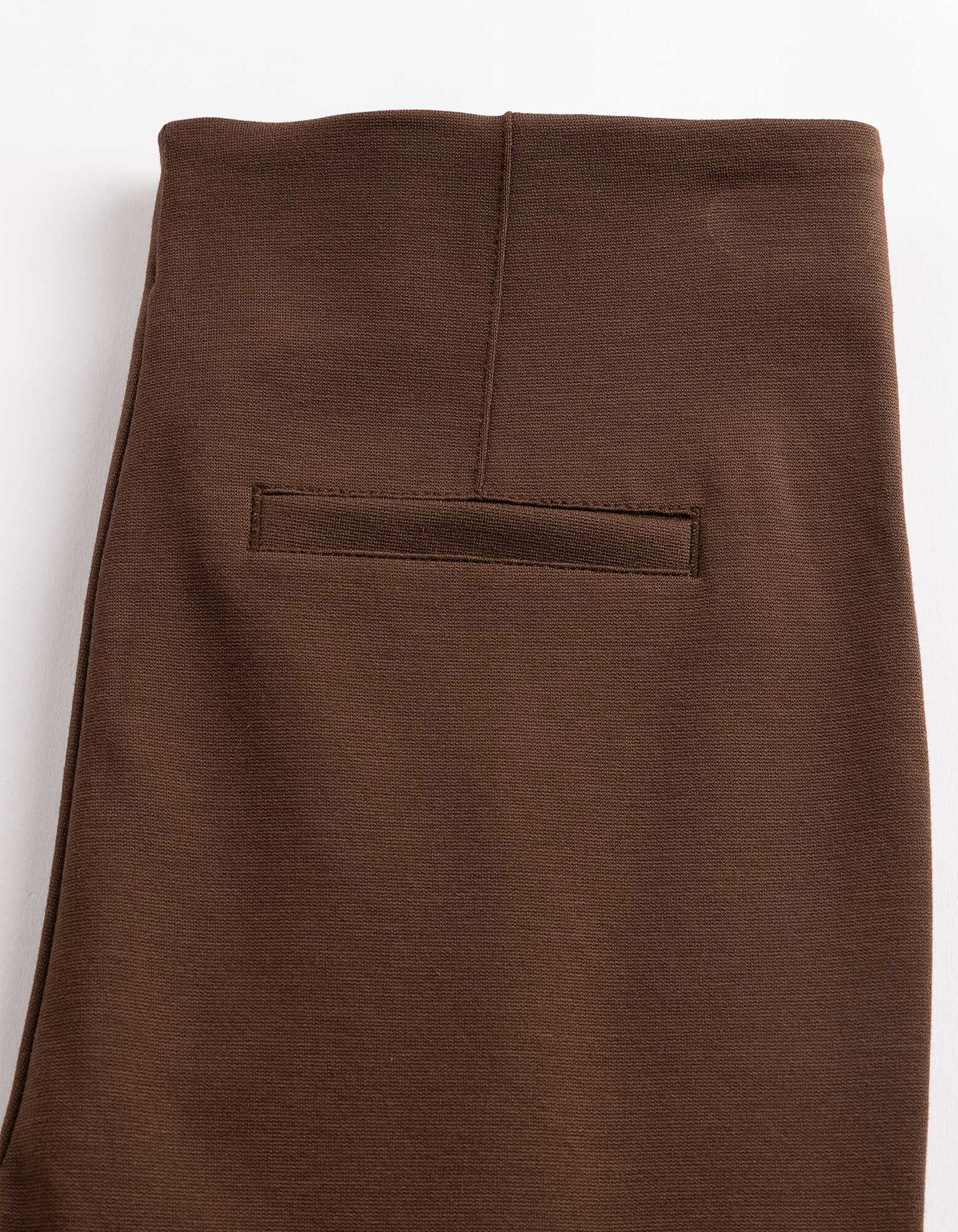 Leggings - Slim Fit - Braun
