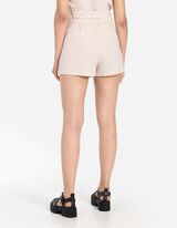 Skort - mieszanka wiskozowa - bialy