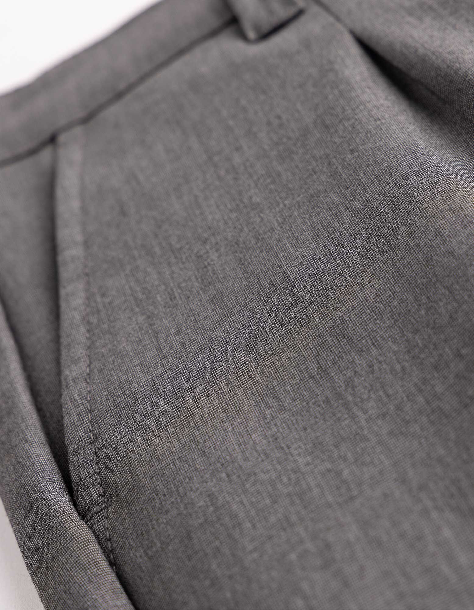 Chinohose - Viskose-Anteil - Grau