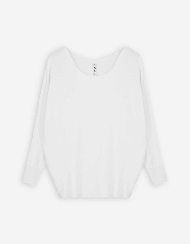 Pullover - Oversized Fit - weiß