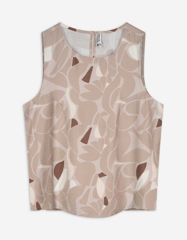 Blouseshirt - Print all-over - beige