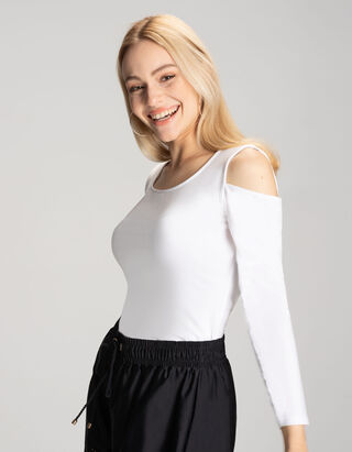 Longsleeve - Viscosemix - wit
