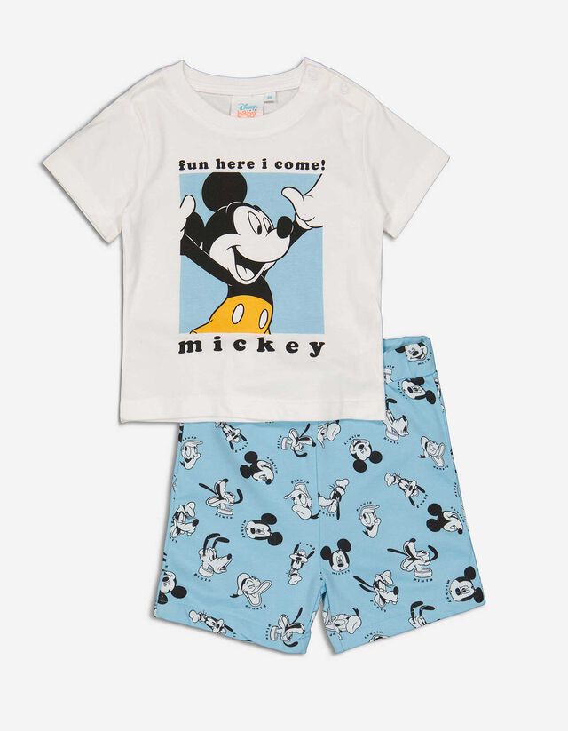 Set alcătuit din bluză și pantaloni - Mickey Mouse - Alb