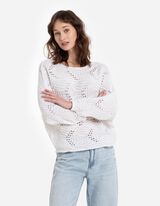 Trui - Vleermuismouwen - wit