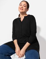 Tuniek - 3/4-mouwen - zwart