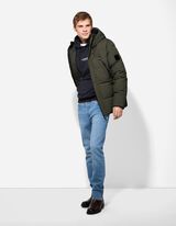 Jacke - Kapuze mit Tunnelzug - dunkelgr&uuml;n