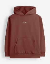 Hoodie - Oversized Fit - Dunkelrot