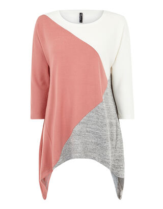 Damen Sweatshirt mit asymmetrischem Saum