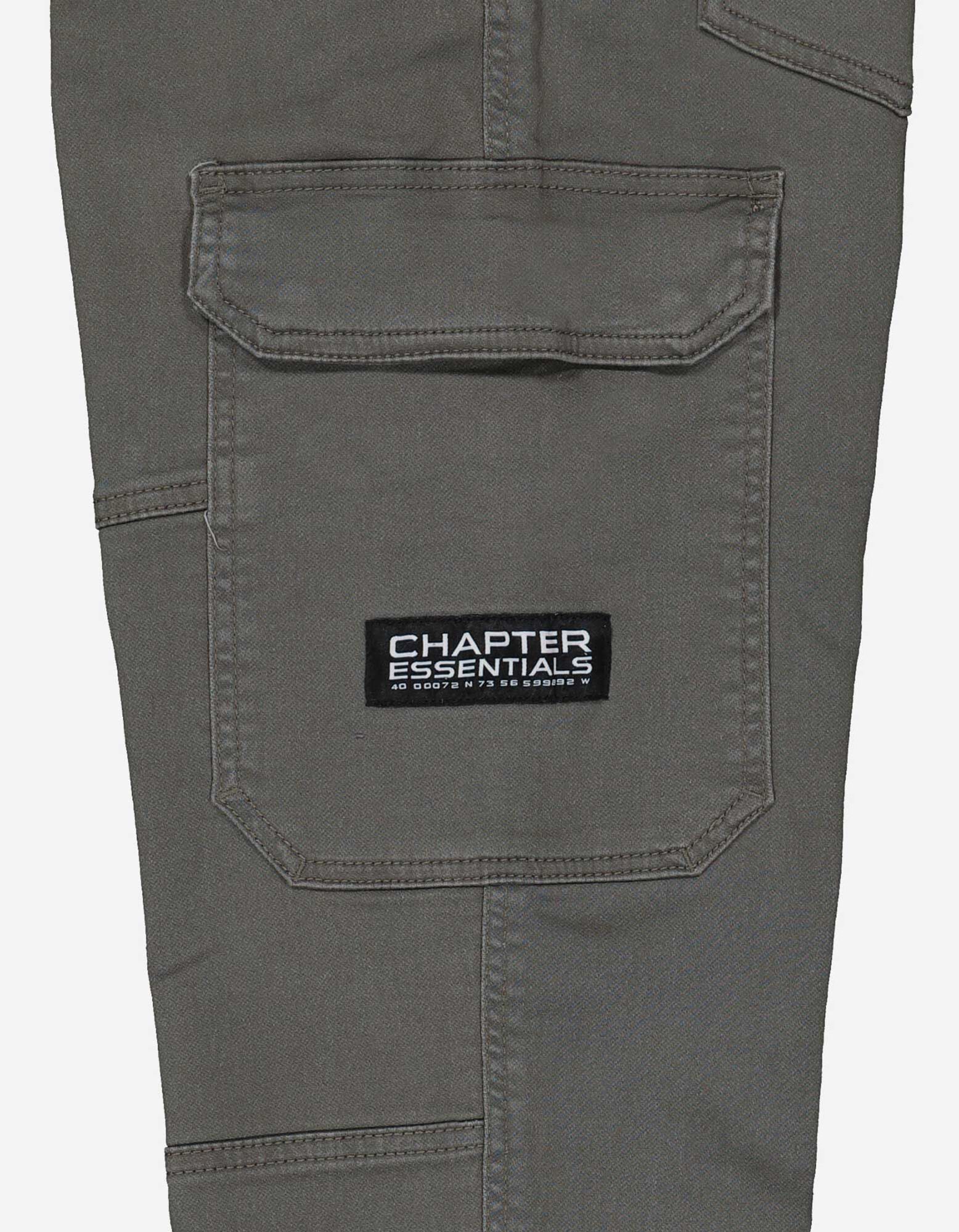 Pantalon cargo - Teneur en stretch - Gris
