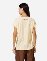 T-Shirt - Stickerei - Gelb