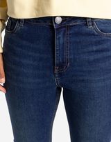 Džinsai - Prigludę - tamsiai melynas