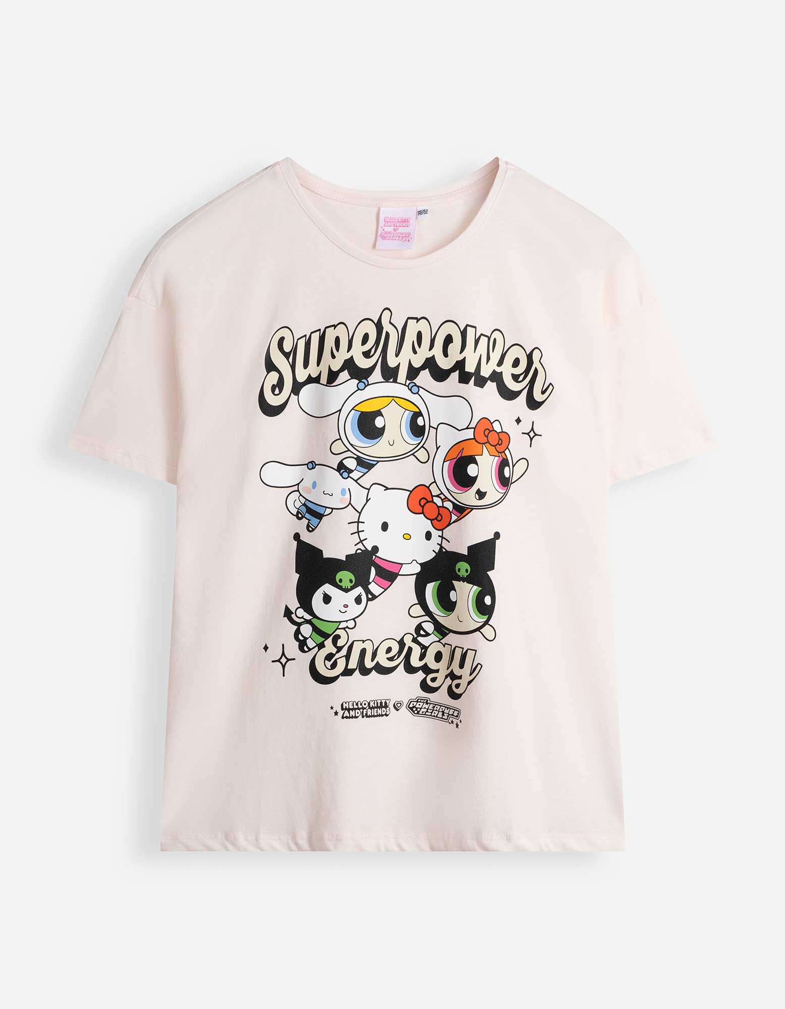 T-shirt - Hello Kitty - Lichtroze