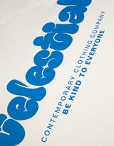 Trikotažinis megztinis - Atgalinis atspaudas - baltas