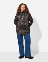 Longpullover - Rollkragen - weiß