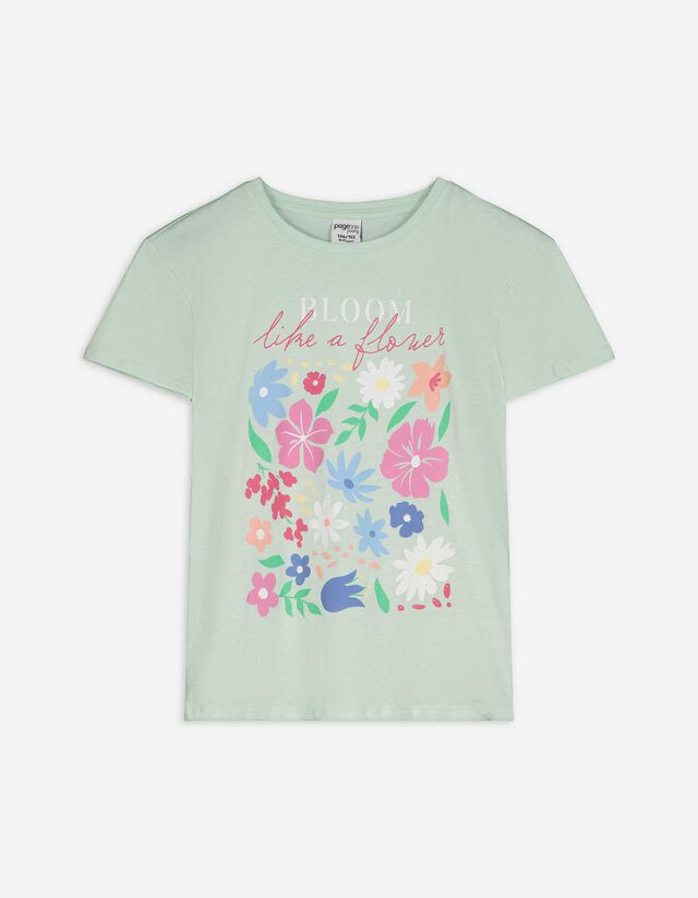 T-shirt - Stampa - turchese