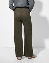 Pantaloni - Detalii metalice - Verde inchis