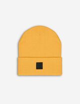 Berretto in maglia - Risvolto - giallo chiaro