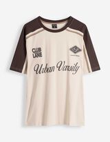 T-Shirt - Frontprint - beige