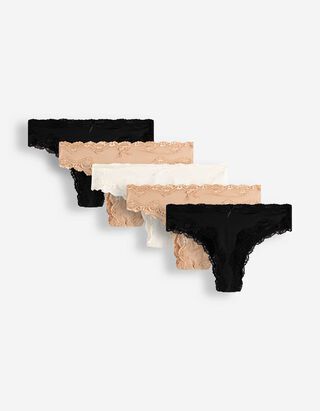 Slip br&eacute;silien - Lot de 5