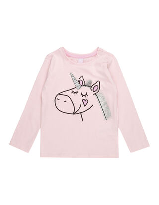 Baby Longsleeve mit Einhorn-Print
