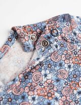 Jurk - Uitlopend - blauw