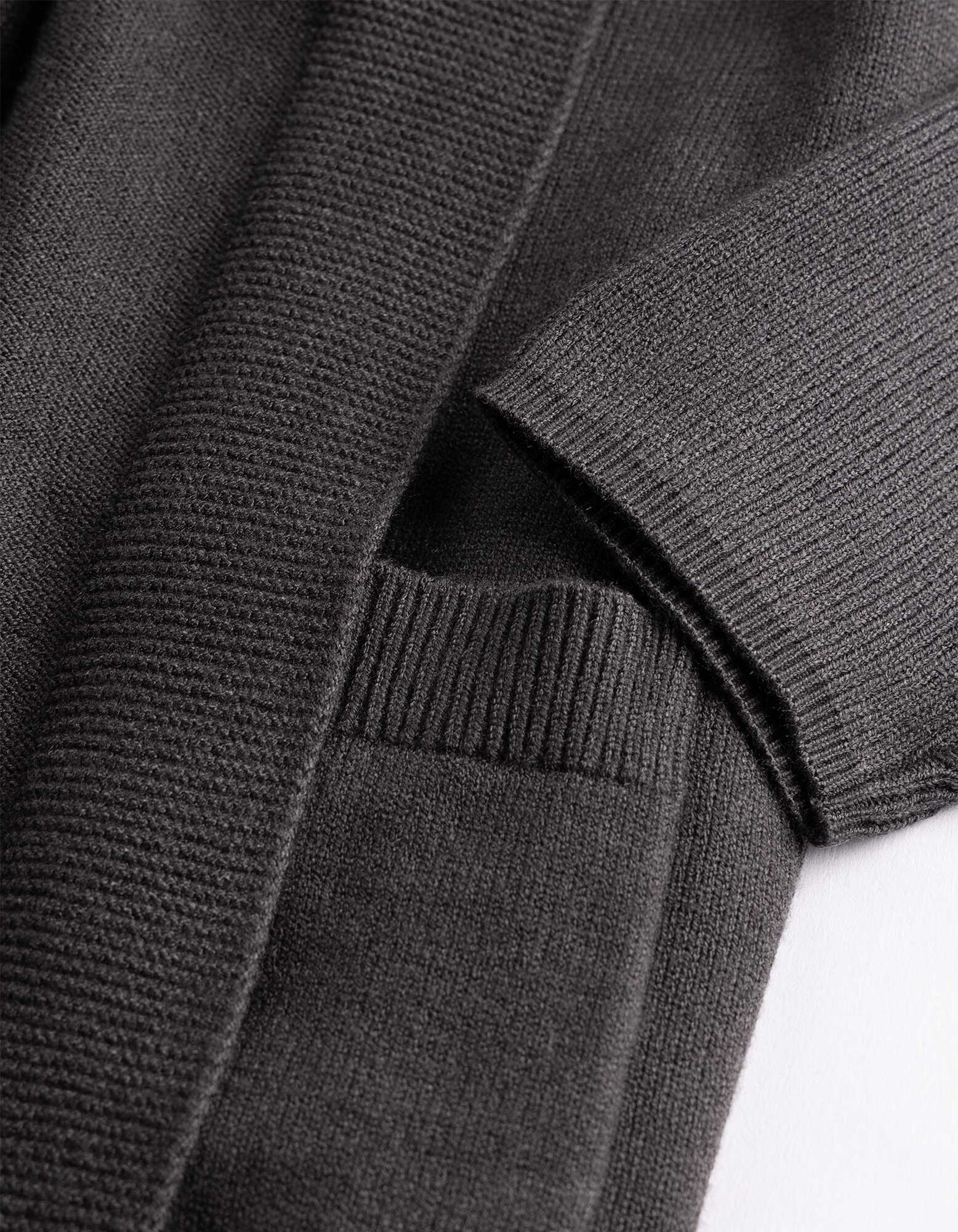 Vest - Effen - Donkergrijs