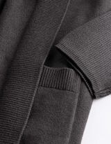 Vest - Effen - Donkergrijs