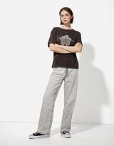 T-shirt - Print - donkergrijs