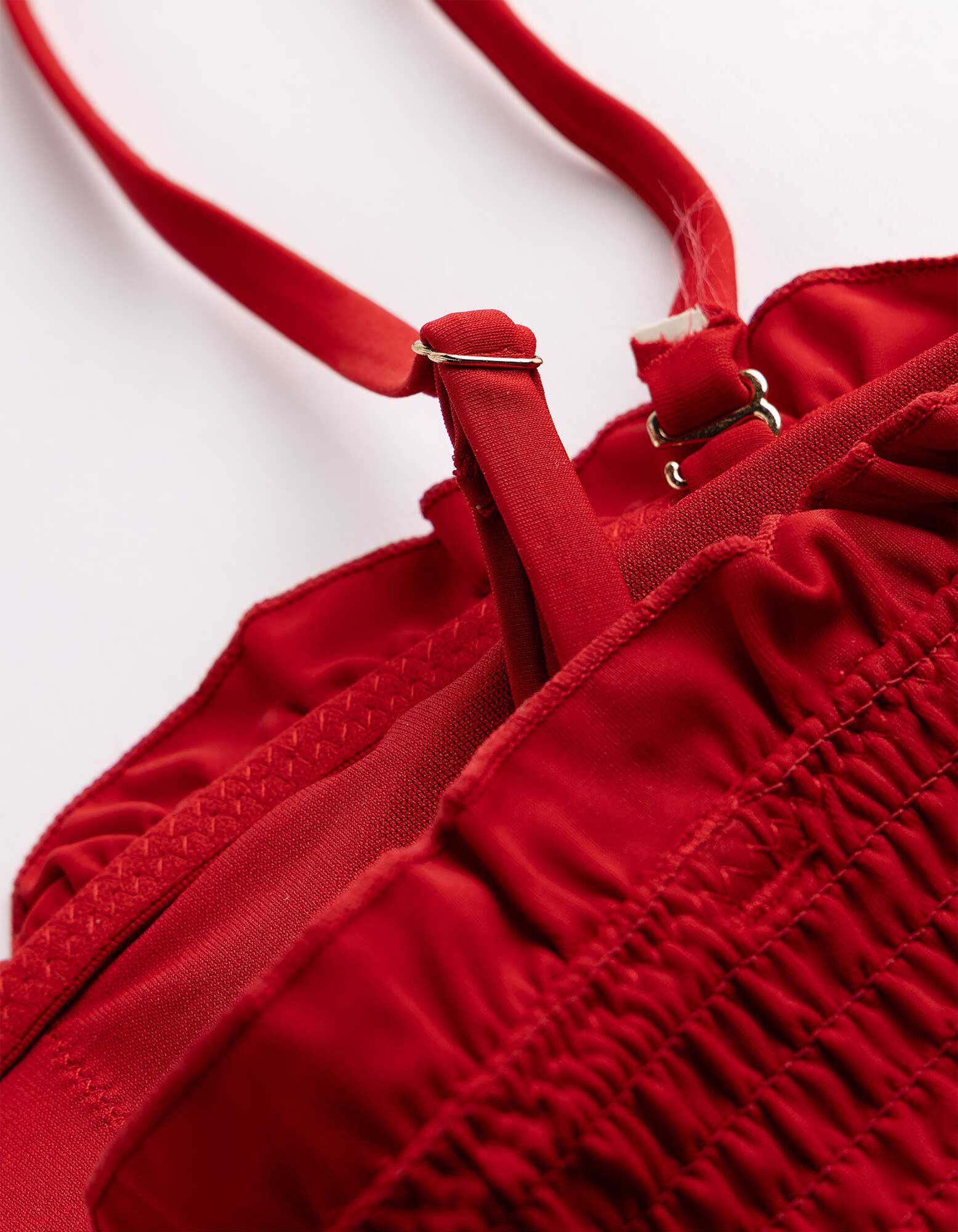 Haut de bikini - Unicolore - Rouge