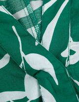 Kleid - Seitenschlitz - dunkelgrün