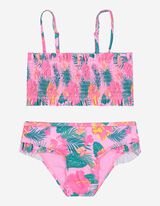 Mädchen Set aus Bikini Top und  Bikini Slip - Florales Muster   