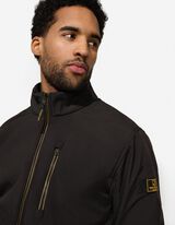 Softshelljacke - Stehkragen - schwarz