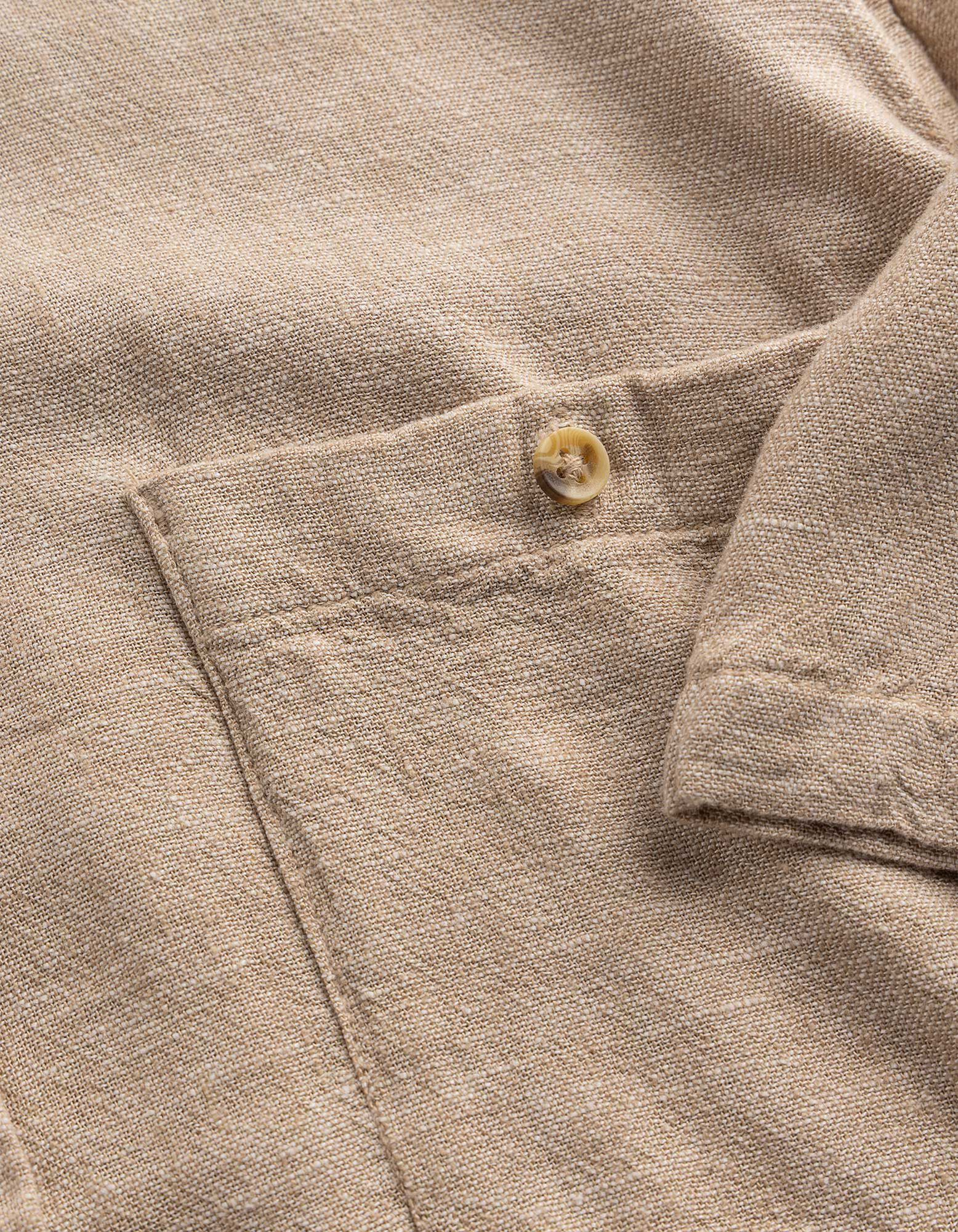 Hemd - Kurze &Auml;rmel - Beige