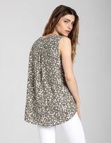 Blouseshirt - LENZING&trade; ECOVERO&trade; - donkergroen