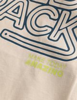 Longsleeve - Afdrukken achteraan - lichtgrijs