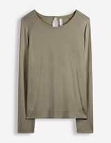 Langarmshirt - Raglan&auml;rmel - Khaki