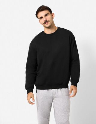 Sweatshirt - Oversized Fit - Schwarz